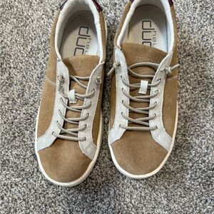 Hey Dude Women’s Tan Suede Sneakers